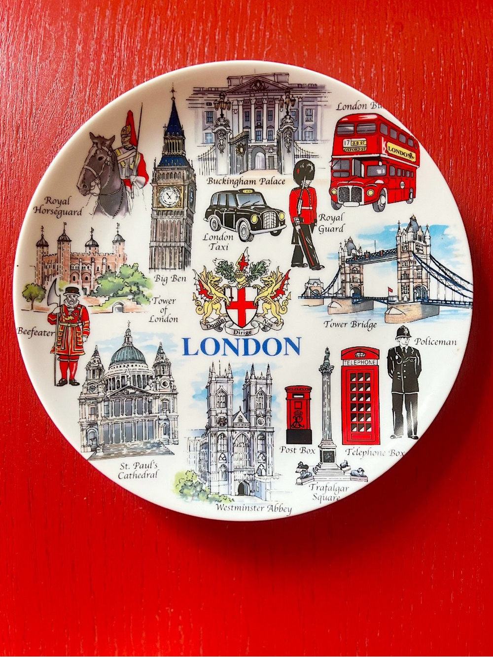 Lambert Souvenirs London Landmark Fine Porcelain Plate Gallery Wall Decor
